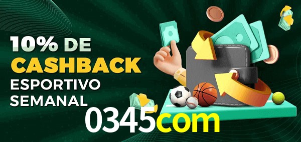10% de bônus de cashback na 0345com